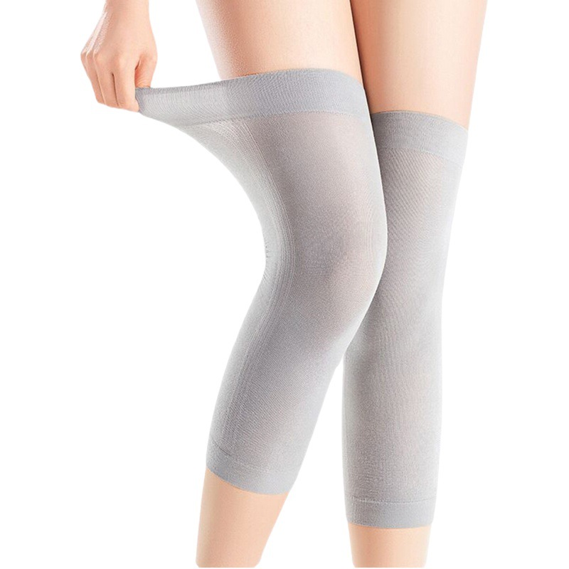 Bamboo Fiber Summer Knee Cover Warm Old Cold Leg Cover Paint Joint Men and Women Ultra-thin Anti-slip Air-conditioning Room Cold-proof