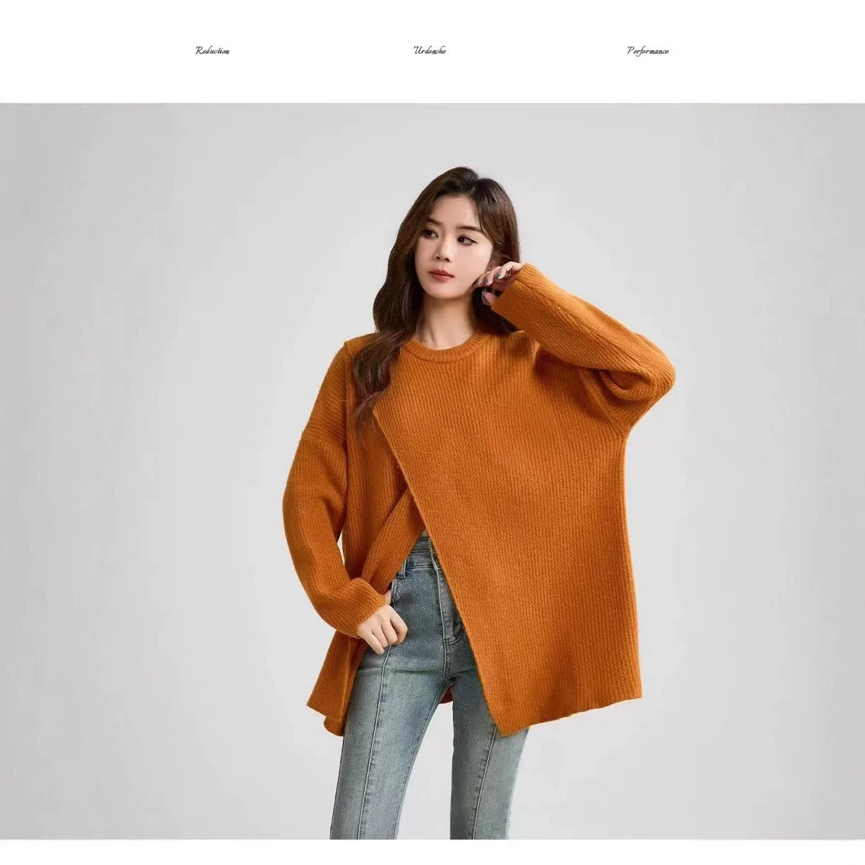 Толстая теплая нерегулярная футболка с длинными рукавами женская осень и зима новая свободная иностранная рубашка