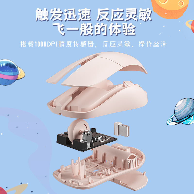 愛国者澄んだボタン無線2.4Gマウス対称設計M26電池|undefined