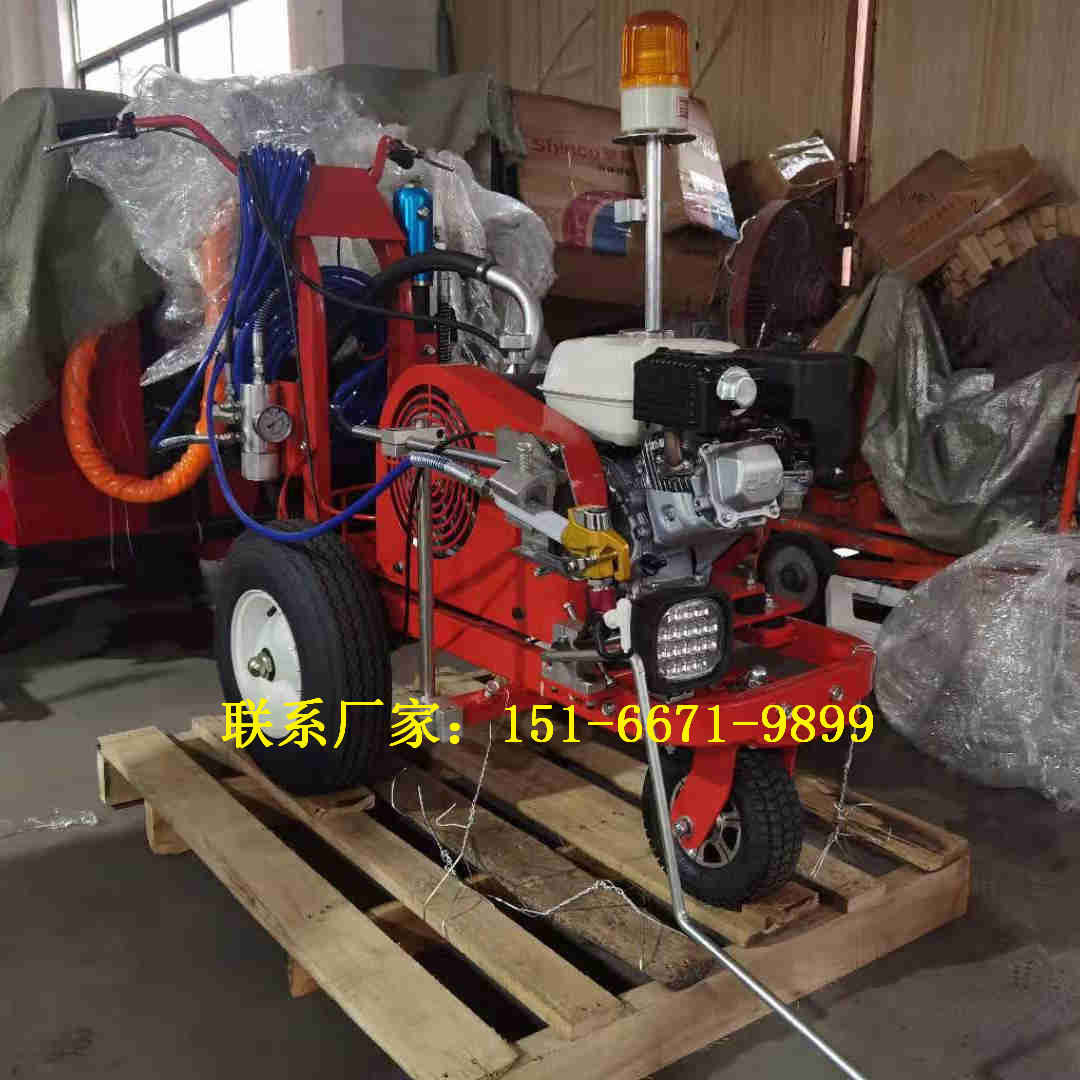 翻新路指示线自动画线机全自动热熔划线机手推式高压标线机金尊
