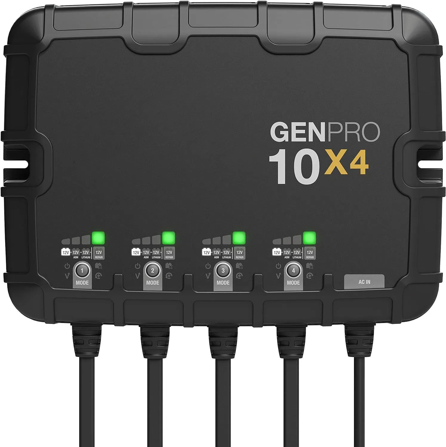 NOCO ChArger 10X4, 4 Groups, 40A (10A/Bank) BAttery ChArger for SmArt MArine
