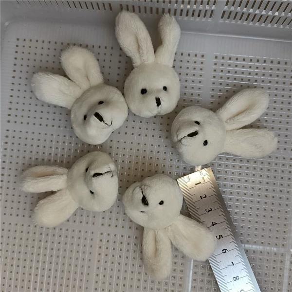 4cm rice white rabbit head