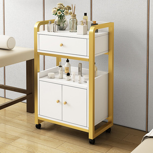 Beauty Salon Special Cart Storage Rack Beauty Instrument Nail Art Storage Cart Multifunctional Movable Tool Cart