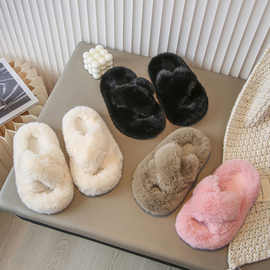 2023年冬季新款加厚保暖女童棉拖鞋室内防滑男童宝宝毛毛儿童棉鞋