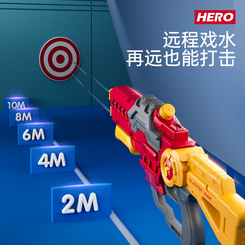 Pistola de agua de pelo continuo eléctrico juguete para niños pistola de pulverización de agua automática grande para niños y niñas juguetes de agua al aire libre