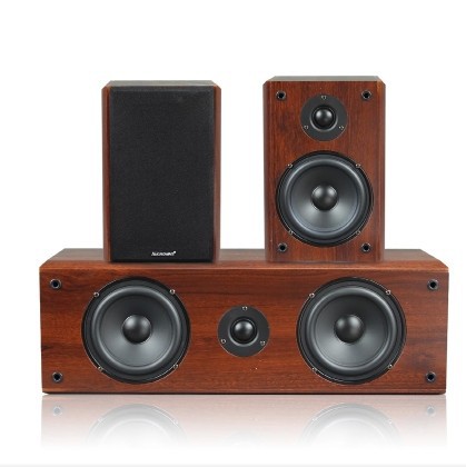 3D Stereo Surround Center Wooden Home Theater Center Surround Speaker Set Hifi Audio 5.1 Passive