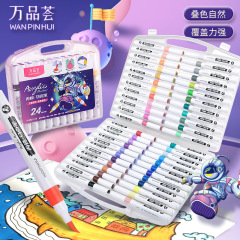 [72 colors] Children's soft-tipped acrylic marker pens washable art manuscripts art painting graffiti paint pens