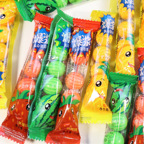 20g Pretty Rabbit Burst Filled Bubble Gum 8090s Post Classic Nostalgic Snack Childhood Watermelon Chewing Candy