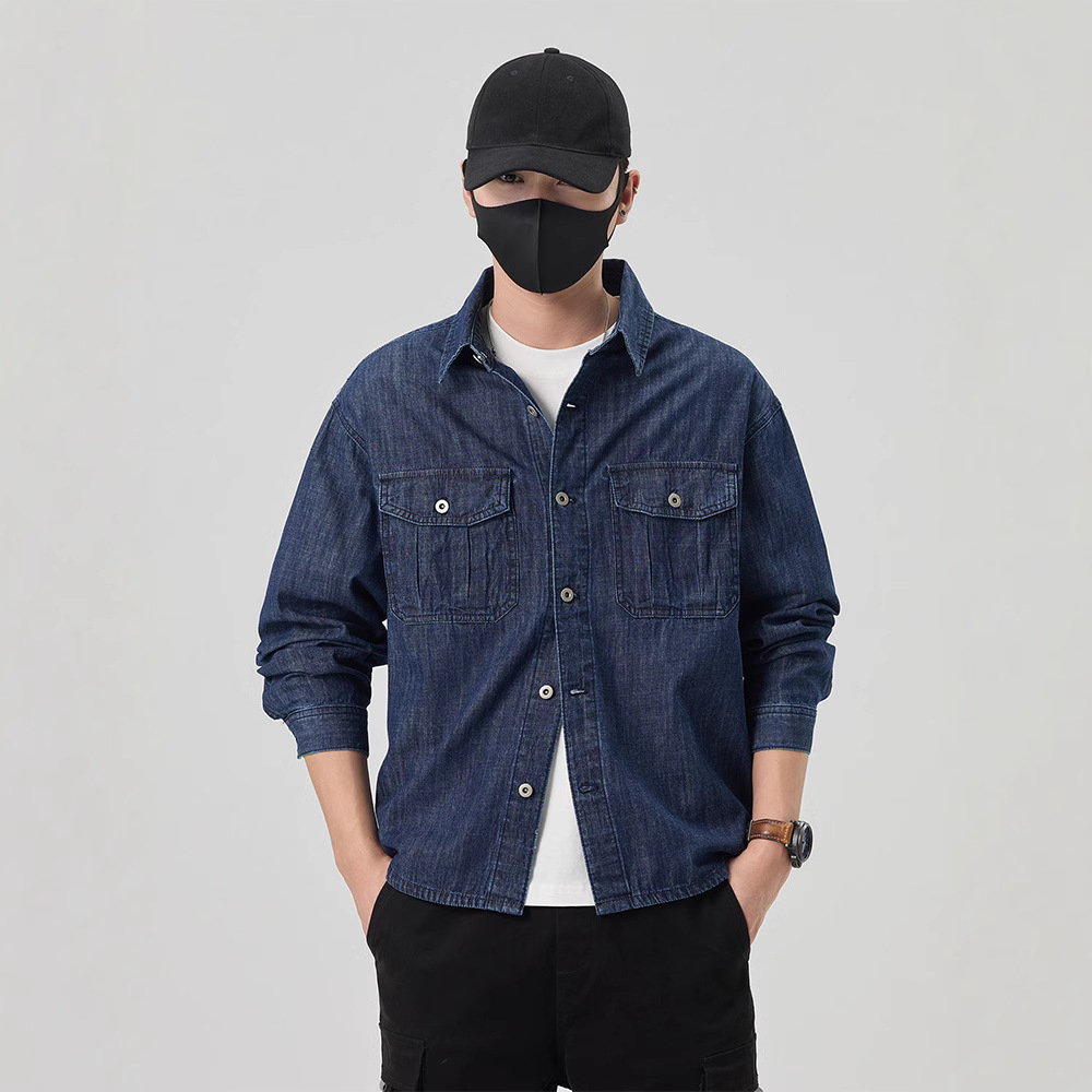 Spring Japanese classic retro thin shirt