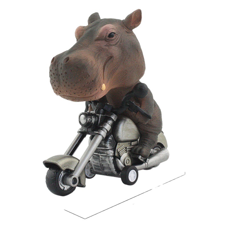 Modelo de locomotora animal juguete modelado de animales inercia hacia adelante modelo de motocicleta juguete para niños nuevo juguete exótico