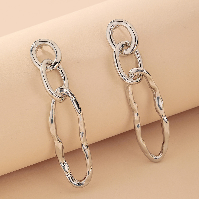 fashion metal geometric chain earringspicture3