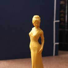 黄杨木雕美女手把件雕刻工艺品摆件送女神礼物花样年华收藏