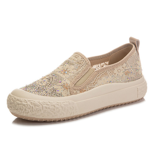 2024 Spring and Summer New Thick-soled Fisherman Shoes Casual Genuine Leather Shoes Women's Shallow Mouth Flat Shoes Women's Slip-On Women's Shoes Trendy