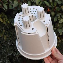 储水青山盆自吸水懒人塑料加厚透气半水培大号pp树脂白色控根花盆