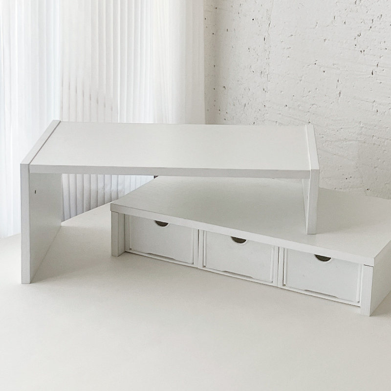 Desktop Heightening Stand Dormitory Desk Drawer-Type Storage Rack Desktop Storage Box Laptop Monitor Riser Desktop Heightening Stand Dormitory Desk Drawer-Type Storage Rack Desktop Storage Box Laptop Monitor Riser