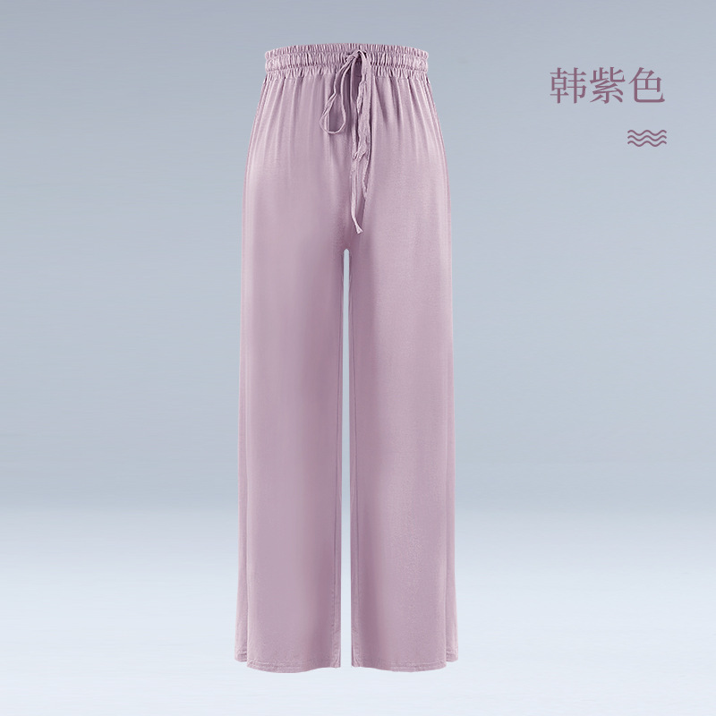 Pantalones de práctica de danza moderna pantalones de Mujer Pantalones de pierna ancha modal danza clásica ropa para adultos Body Yoga pantalones de prueba de arte Suelto
