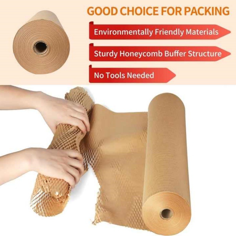 Rollo de Papel de Panal para Embalaje de Papel Kraft Amortiguador