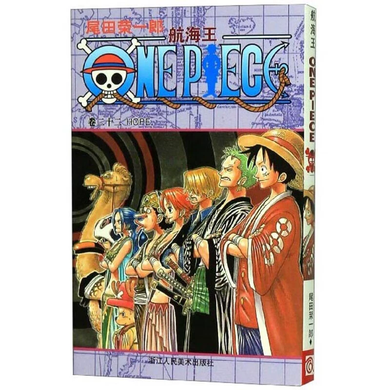 Подлинная манга-серия One Piece 1-108, аниме с горячей кровью, японский комикс, двумерная японская анимация
