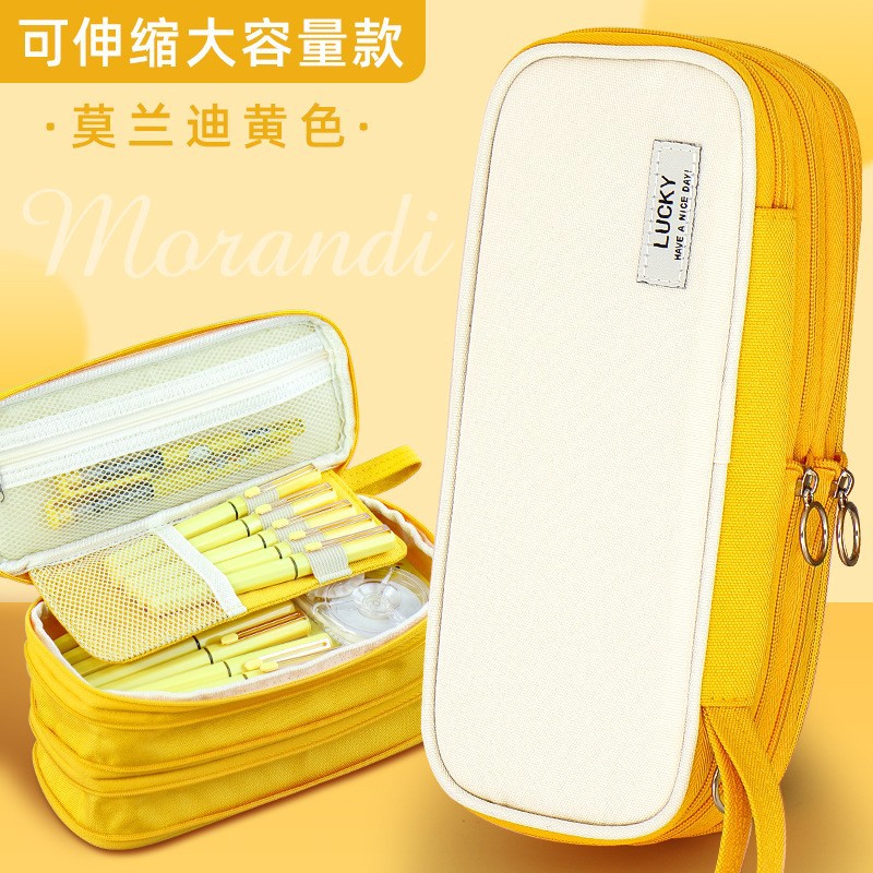 Bolsa de papelería de despacho especial, caja de papelería de estudiantes primarios, caja de lápiz de gran capacidad, descompresión, lindas bolsas de lápiz de dibujos animados para niños