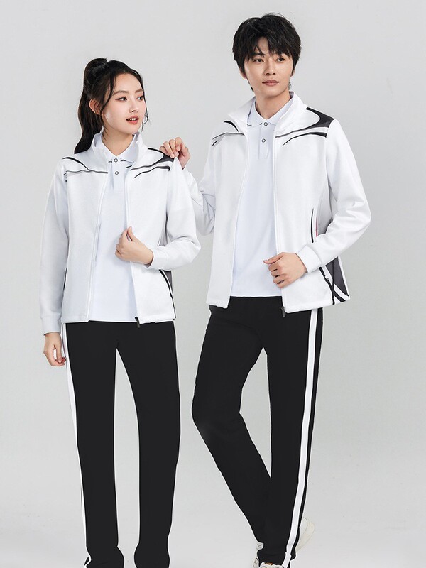 中国チームの男性と女性の同じスタイルのスポーツとレジャースーツランニングフィットネススポーツウェア春と秋のジャケットグループスーツプリント|undefined
