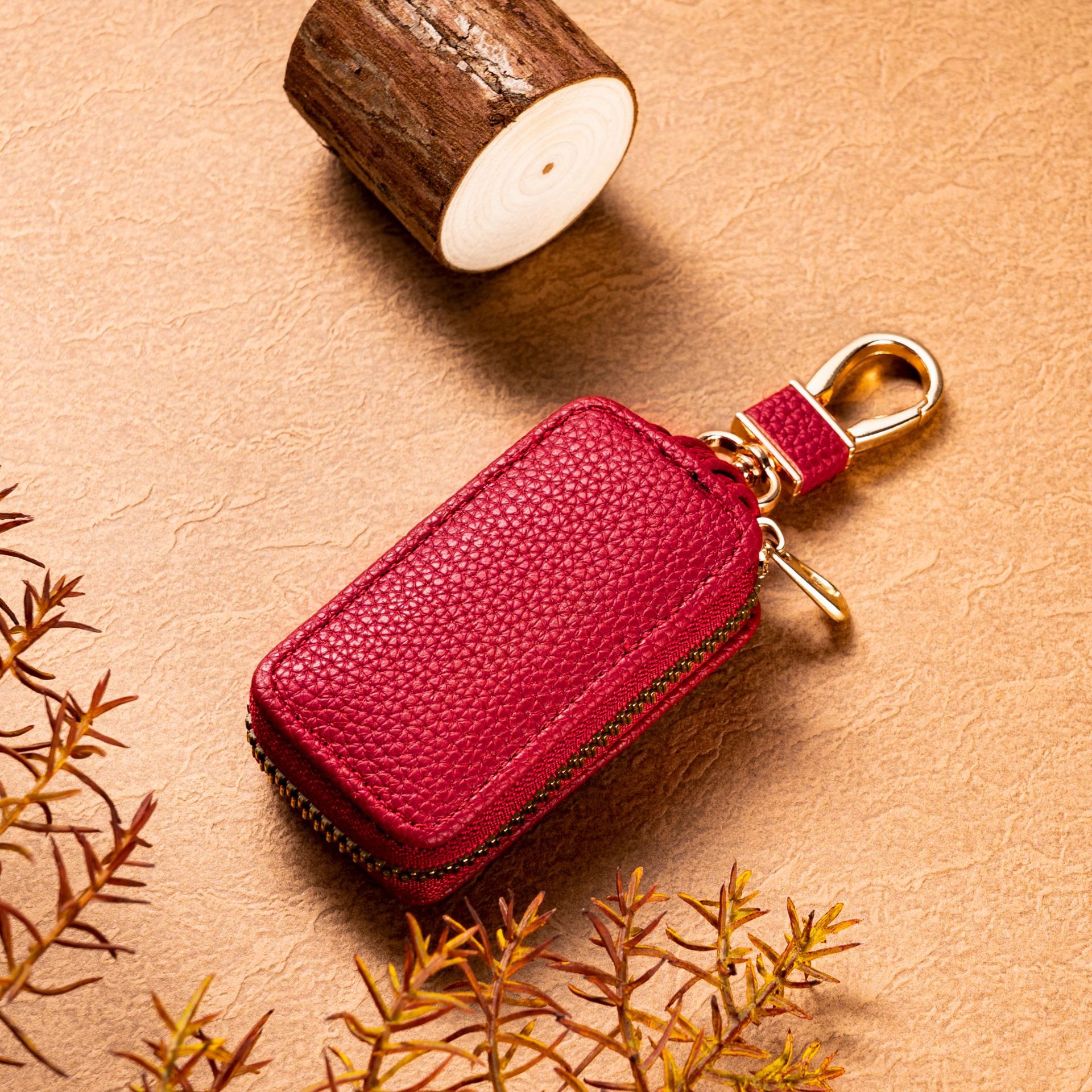 Moda creativa cremallera coche clave caso pequeño mini coche clave bolsa de almacenamiento unisex