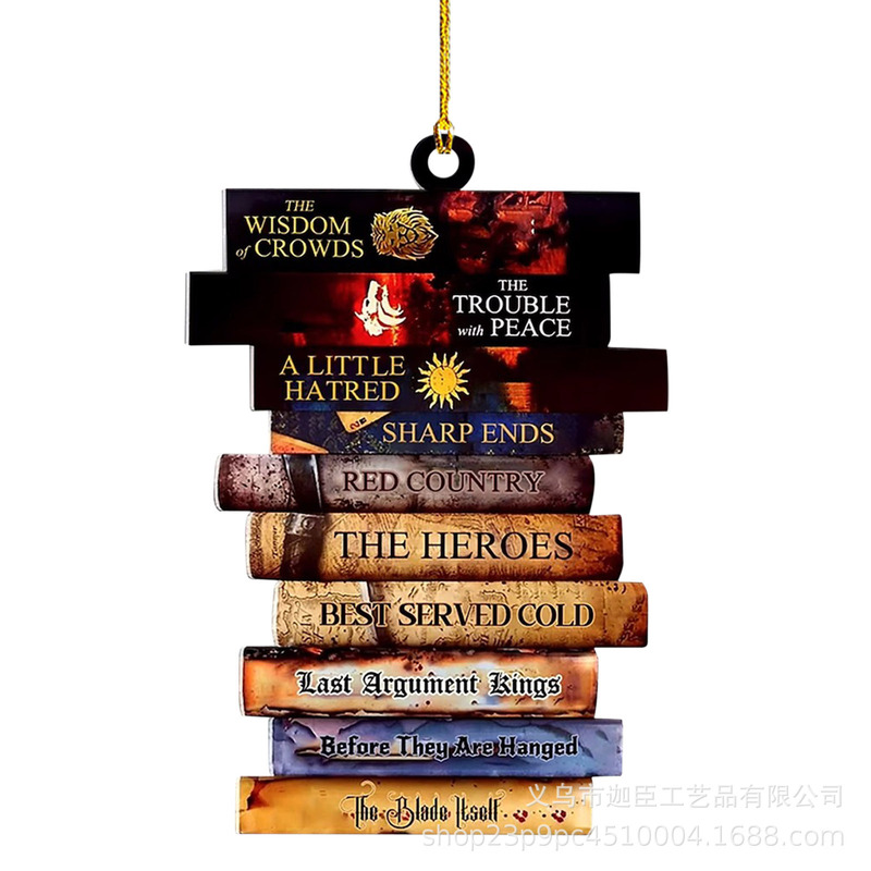 国境を越えた新しいBookクリスマスツリーOrnamentストラップアクリル装飾品ストラップ|undefined