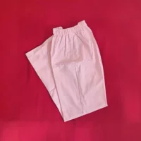 Белые розовые брюки для медсестры с эластичной резинкой на талии, зимние толстые лабораторные рабочие брюки для медсестры, красивые брюки с карманами