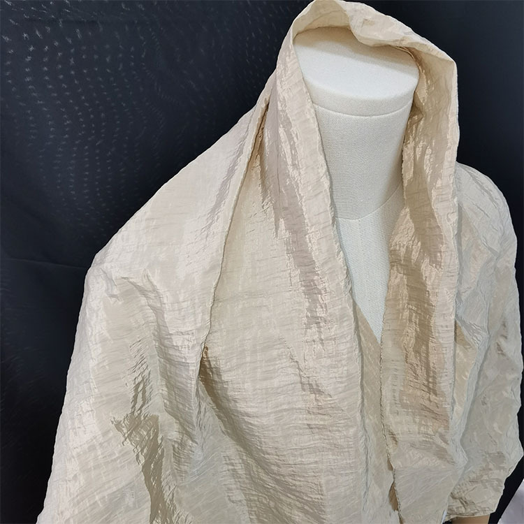 现货海岛婴儿绉面料 春夏秋柔软顺滑雪纺裙子婚纱面料