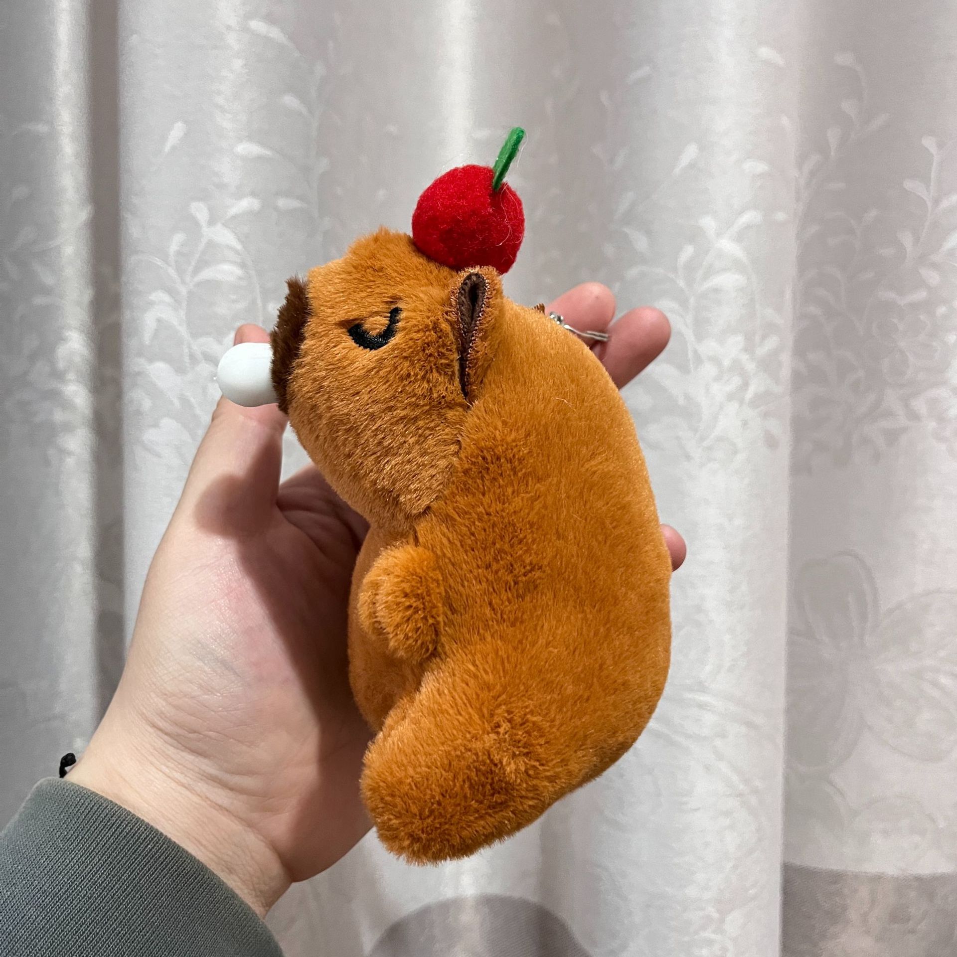 인터넷 기념 감압 침 거품 카피발라 펜던트 봉제 장난감 인형 백 펜던트 키 체인 인형