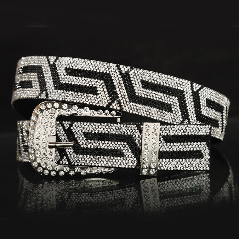 Personality Street Trend Y2g Style Diamond Men And Women Universal Belt