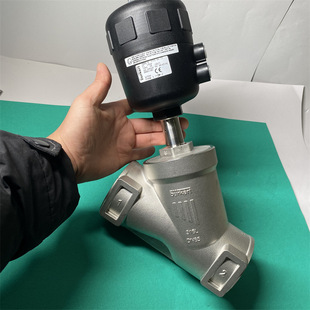 Burkert 2000 Pneumatic Angle Seat Valve G21/2*2/2 Normally Closed, Dn65, 316 Valve Body, Upstream Flow in Stock