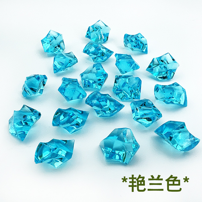 Colorido Cristal de los niños de la gema artificial del tanque de peces de plástico acrílico juguete patio etapa de vestir