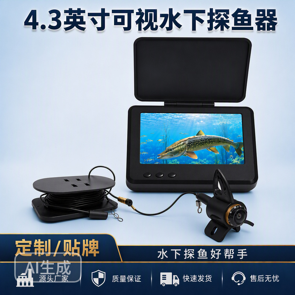 Visual High-Definition Underwater Fish Finder, Cross-Border Best-Selling Fishing Camera, Underwater Ip68 Waterproof Night Vision Camera