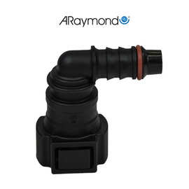 阿雷蒙汽车配件快装接头 燃油管快接头L型9.49尼龙管Id8快插接头