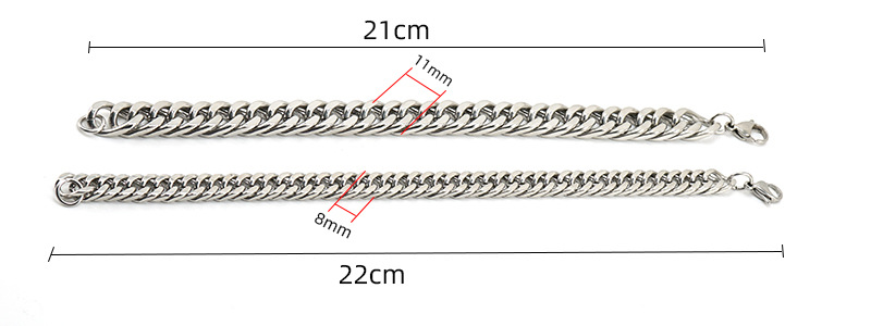 Simple Style Geometric Stainless Steel Bracelets Plating Stainless Steel Bracelets display picture 3