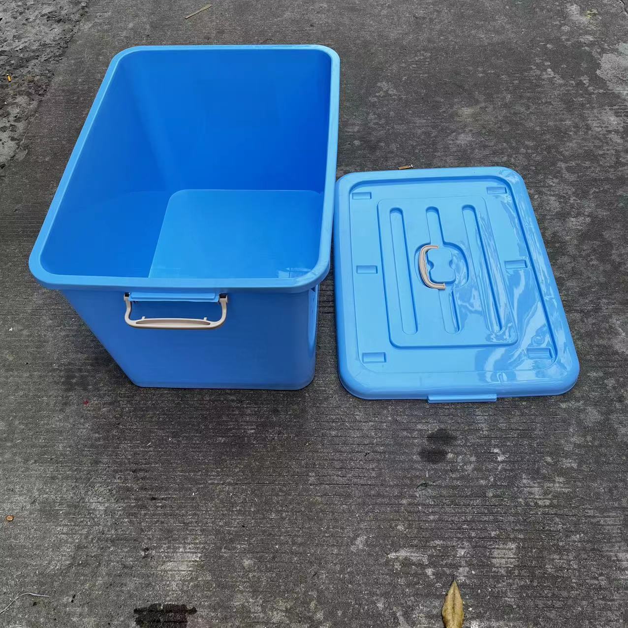 厂家批发pp塑料透明收纳箱 家用储物箱 带盖防尘箱 8810#整理箱