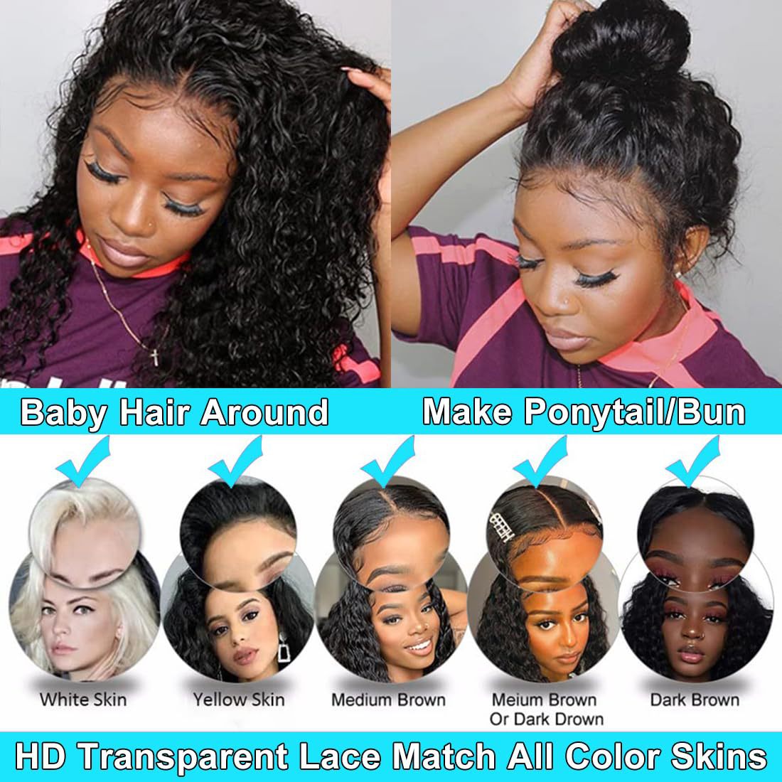 Women's Simple Style Holiday Weekend High Temperature Wire Centre Parting Mid-length Curls Wigs display picture 3