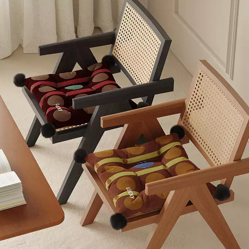 Simple retro americano asiento de asiento de comedor casero invierno invierno caliente aislamiento de aluminio dormitorio asiento de sala de aula cojín