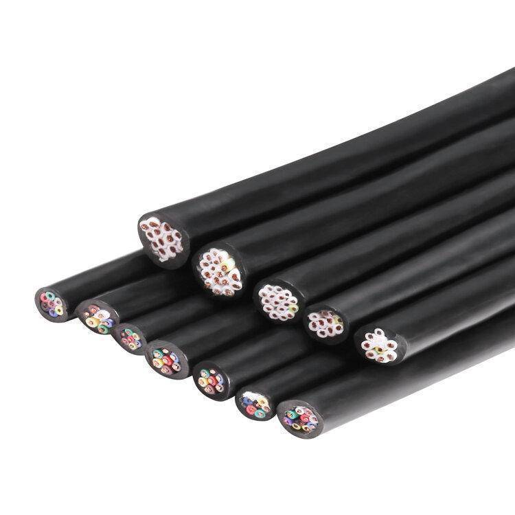 纯铜RVV6 7 8 10 12芯0.5/0.75/1.5平方多芯控制信号软电缆护套线