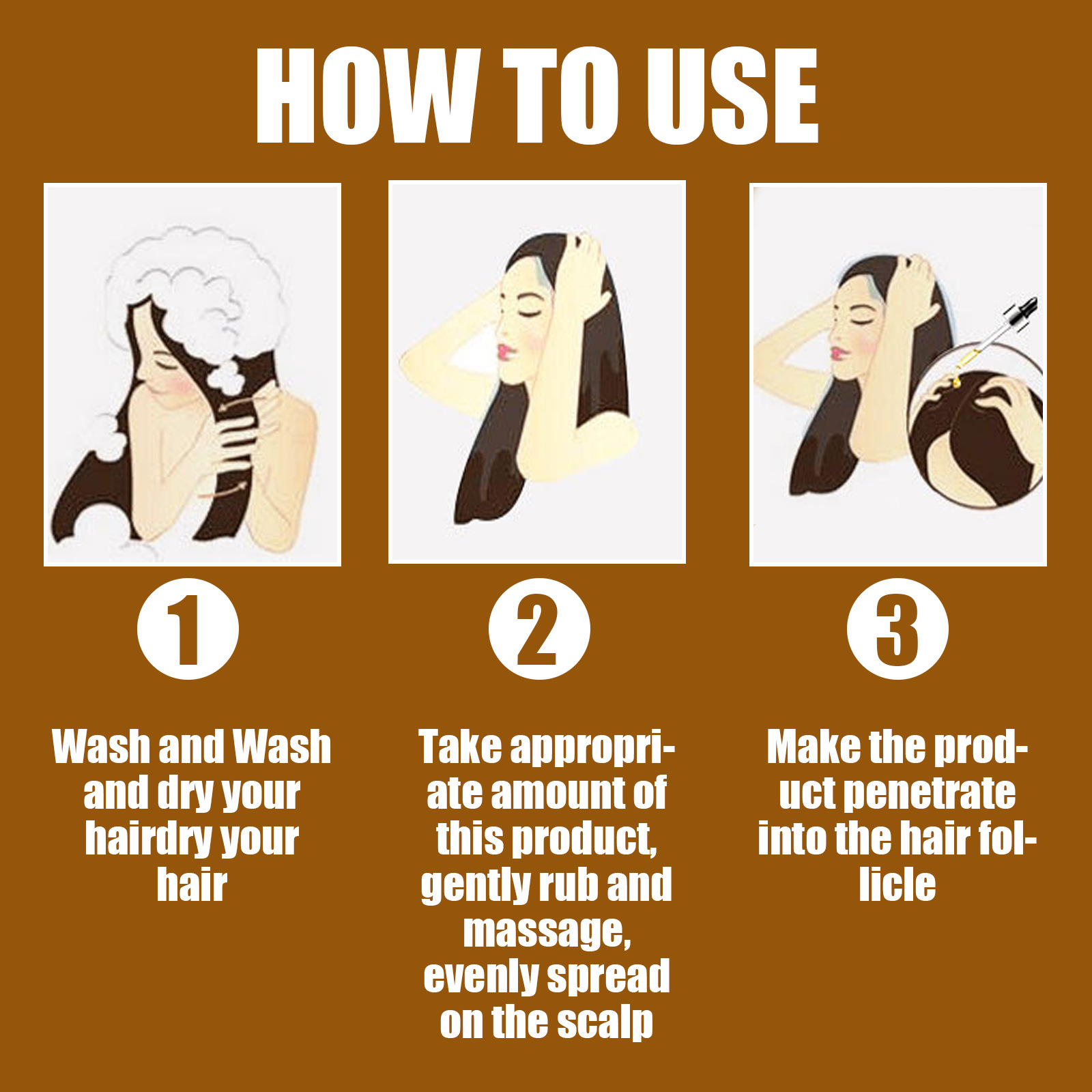 EELHOE Thick Hair Essence Ulei puternic de balsam pentru păr, netezește și hidratează părul, soluție nutritivă pentru păr gros_voghion.com