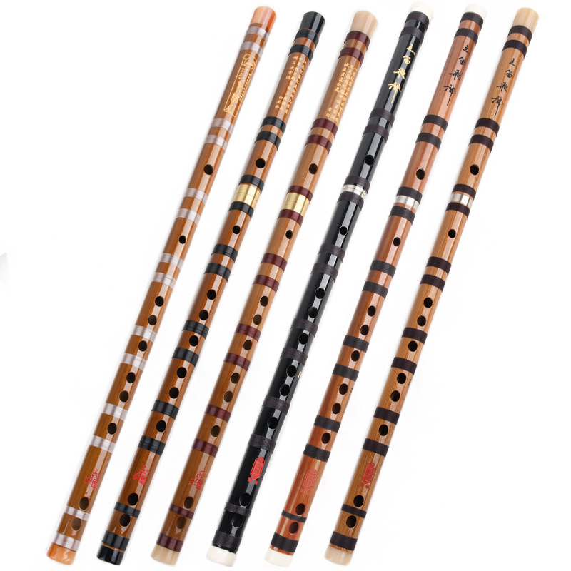 전문 쓴 대나무 초보자 플루트 대나무 플루트 정제 제로 기본 골동품 스타일 F-톤 학생 G 어린이 성능 수준 수평 플루트 악기