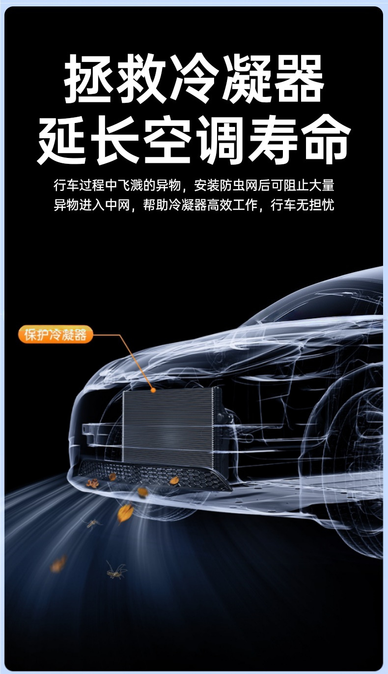 Suitable for Tesla Model 3 Insect-Proof Net, 25 Models of Model 3 Air Intake Grille, Cross-Border Split-Type Modification Accessories