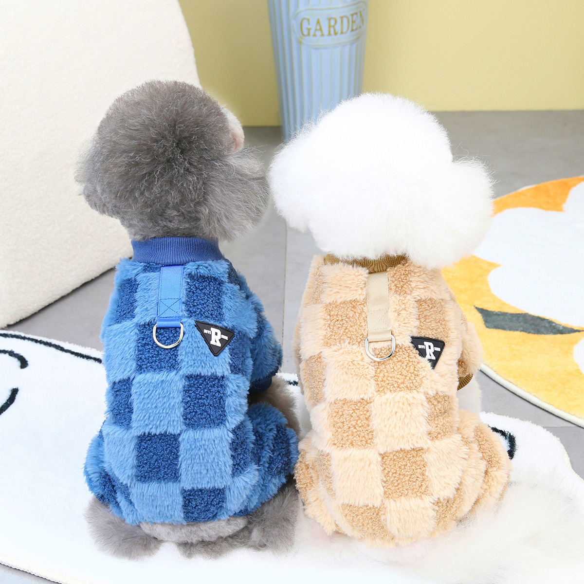 Ropa de perro mascota ropa de terciopelo de cuatro patas para mascotas ropa de perro para mascotas Otoño e Invierno nueva ropa de terciopelo de cuatro patas estándar 23R