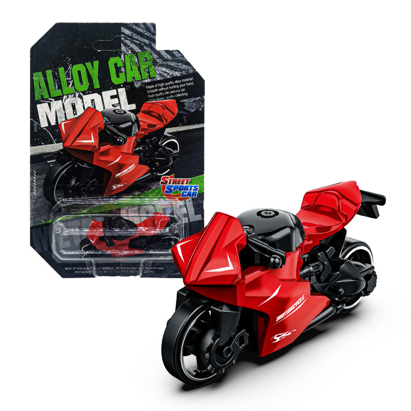 クロスボーダー製品 Amazon のベストセラー合金オートバイ 1:64 モデルレーシングオートバイボーイ慣性車厚くて落下に強い|undefined