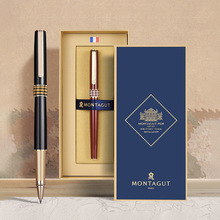 梦特娇302签字笔送礼成人商务办公高档男士金属宝珠笔黑色签名笔