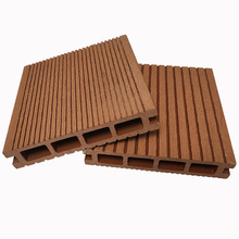 140*25方孔浮雕木纹塑木地板户外木塑WPC阳台阳台专用