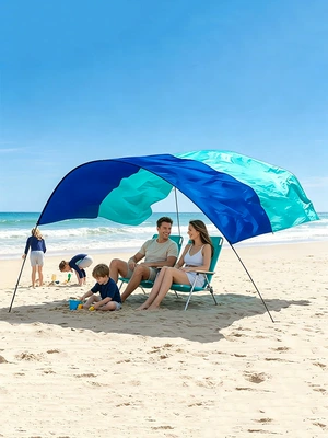 Beach Quick-Open Wind-Powered Canopy: Avtomobil yan çətirləri