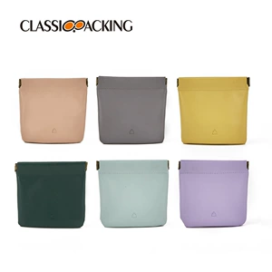 PVC Travel Cosmetic Bag with Lockable Zipper for Makeup and Toiletry Storage