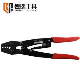 德瑞工具 HX-10 棘轮式端子压接钳省力型 日式绝缘电工专用压线钳