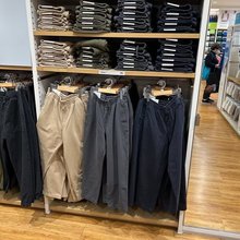 日单2023春季新款男装水洗宽松直通裤休闲九分裤家居裤 456930